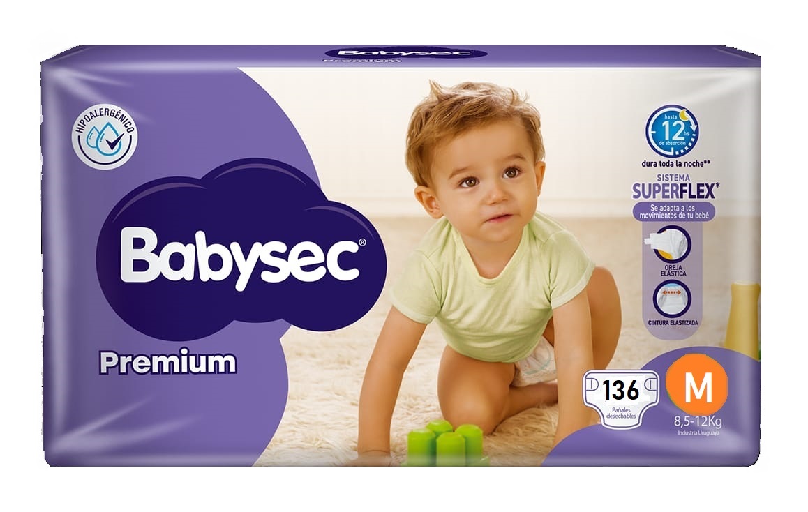 Babysec premium M x 136 unidades