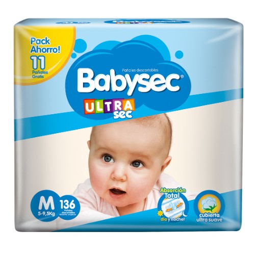 Babysec ultra M x 136 unidades