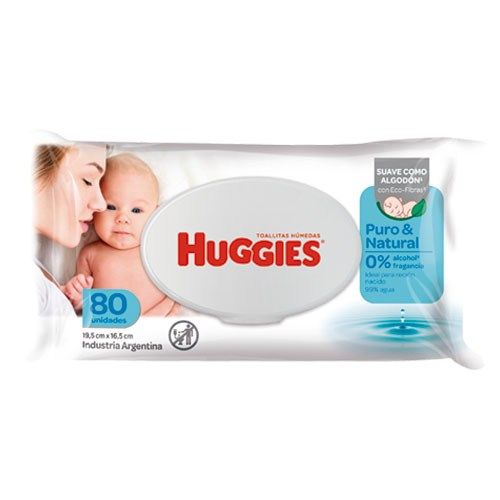 Huggies toallas humedas Recien nacido x 80 unid.