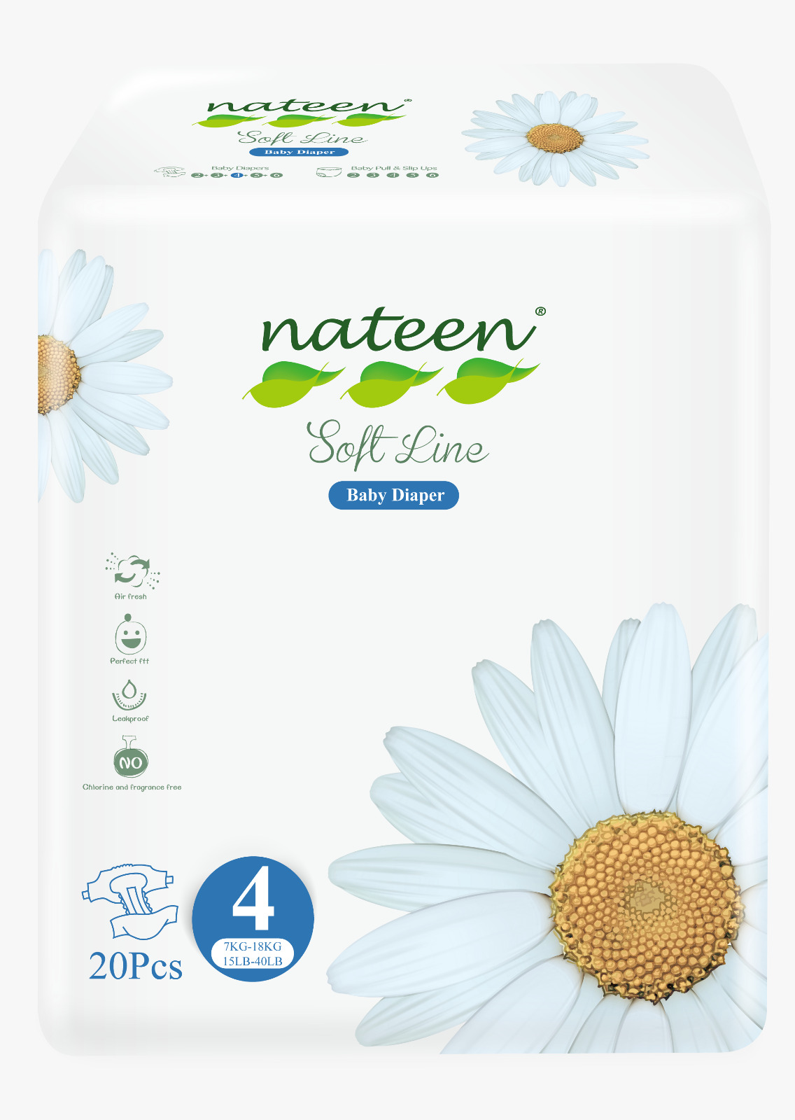 Nateen soft line Talle 4 x 20 unidades