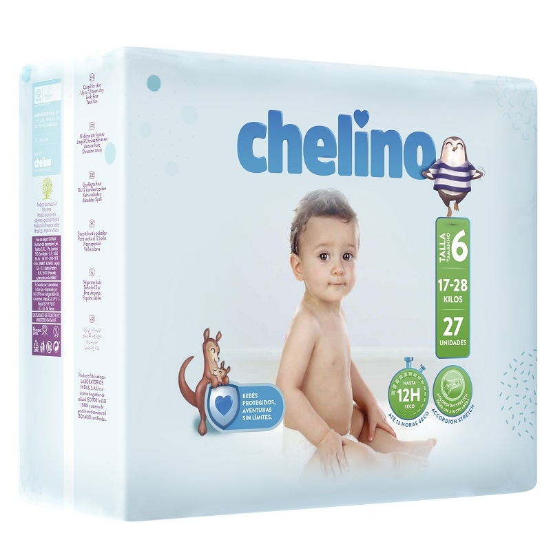 Chelino premium talle 6 x 27 unidades