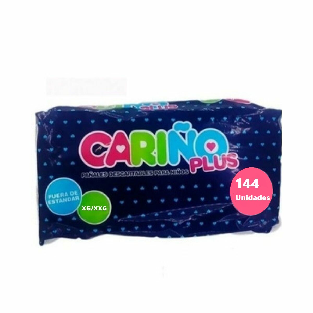 Pañales cariño plus XG / XXG x 144 unidades