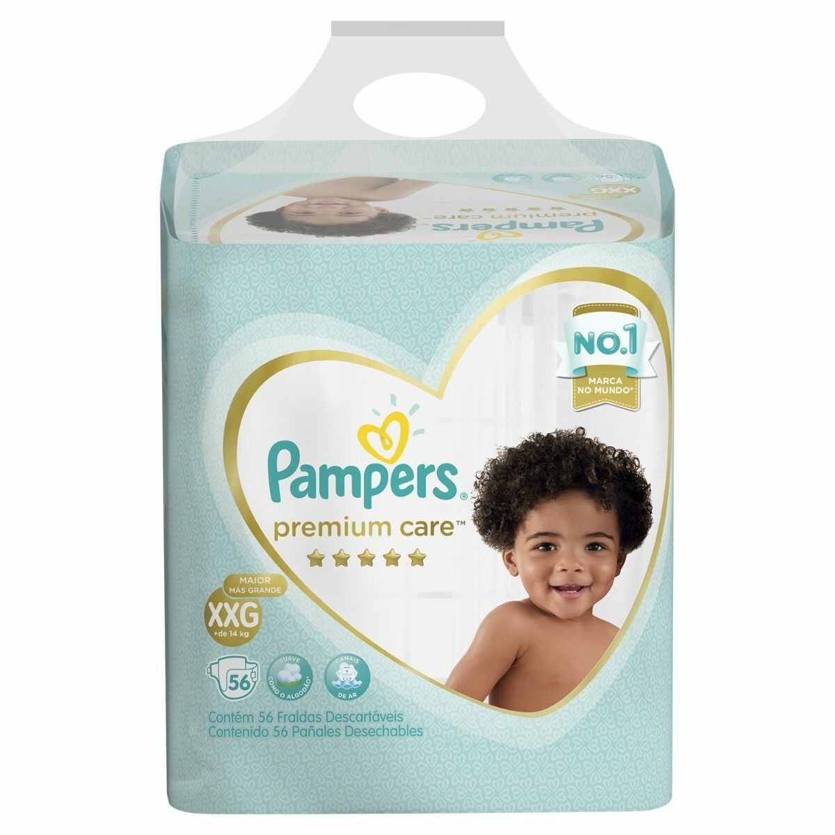 Pampers premium care XXG x 56 unidades