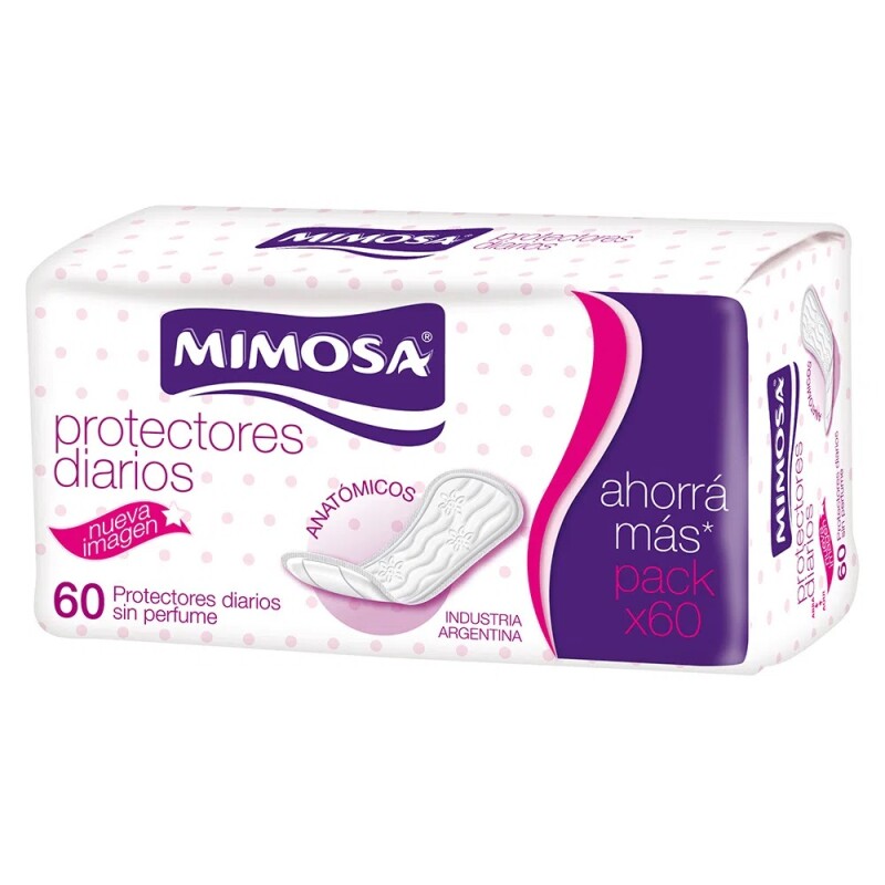 Protectores diarios mimosa x 60 unidades