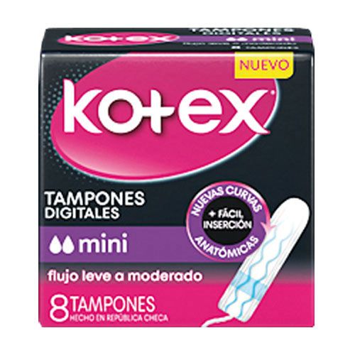 Tampones Kotex mini - lleve 12 pague 8