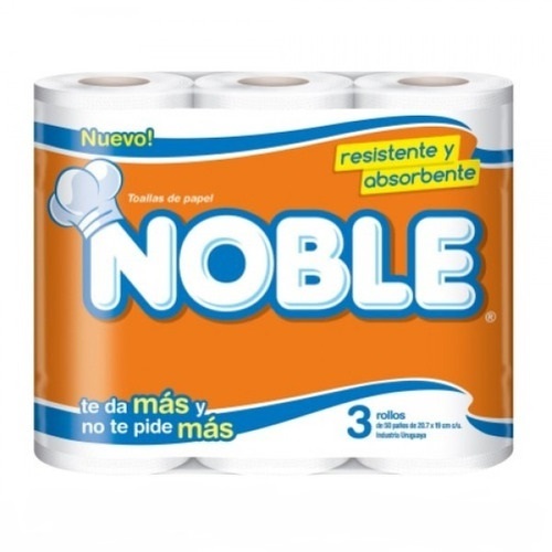 Toalla de cocina Noble x 3 rollos - 150 Paños