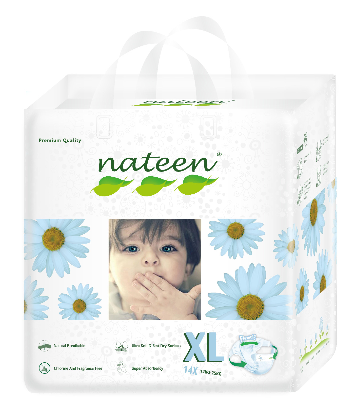 Nateen pañal XL x 14 unidades