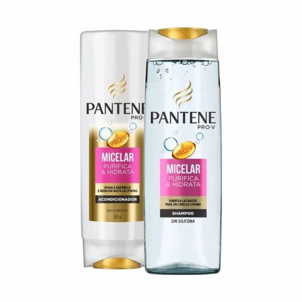 Pantene Shampoo y aco. 400ml + 200ml Micelar