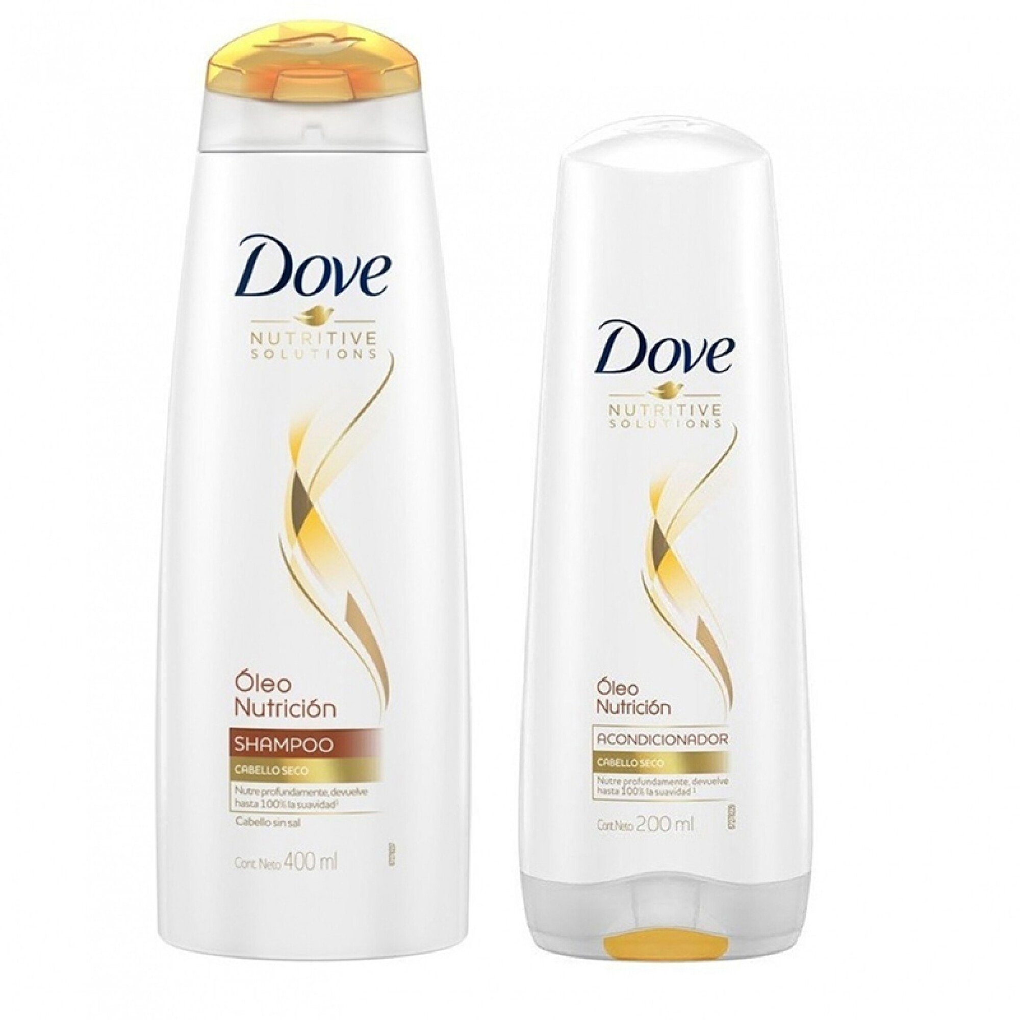 Dove shampoo + aco. 400ml + 200ml - Oleo nutricion