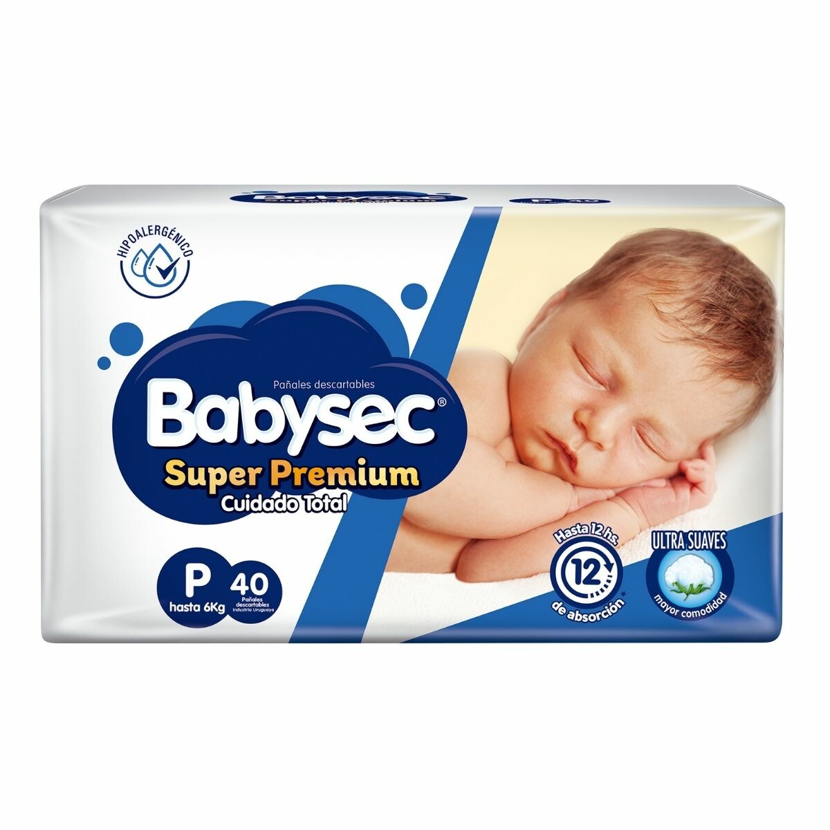 Babysec cuidado total P x 40 unidades