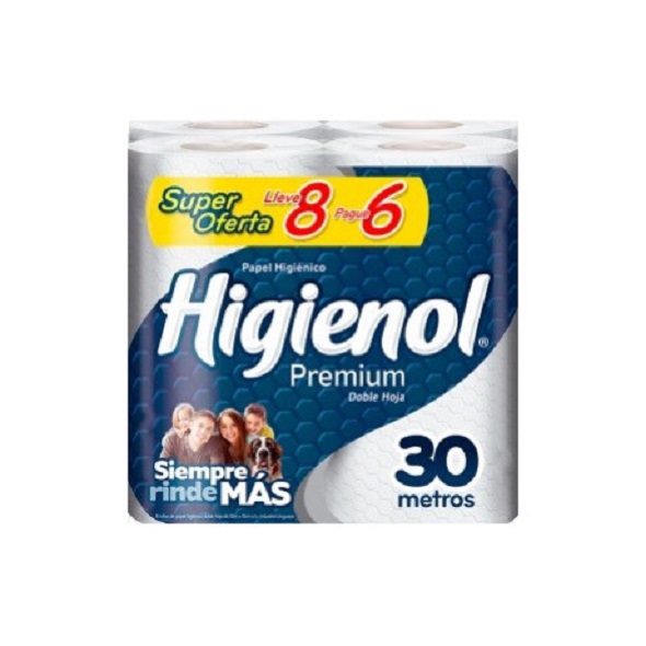 Higienol premium 8x6 de 30 metros 