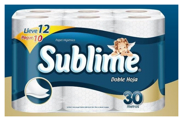 Sublime premium doble hoja 30m x 12 rollos