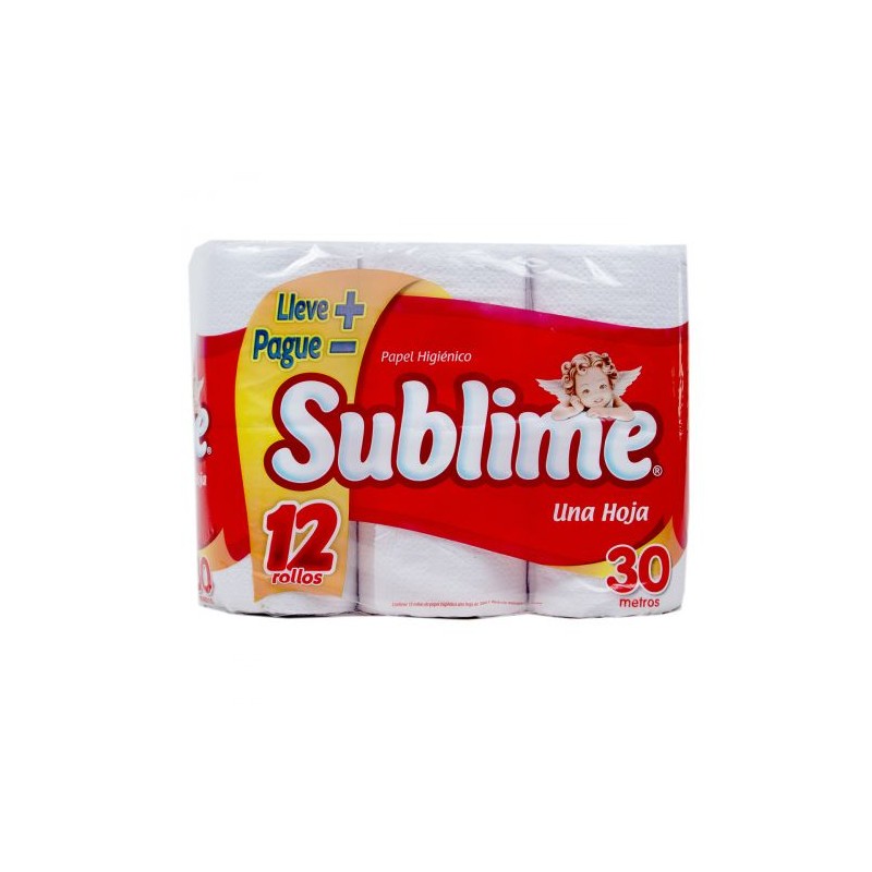 Sublime una hoja 30m x 12 rollos