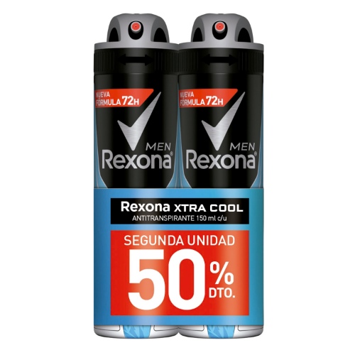 Rexona xtracool pack x2 de 150ml