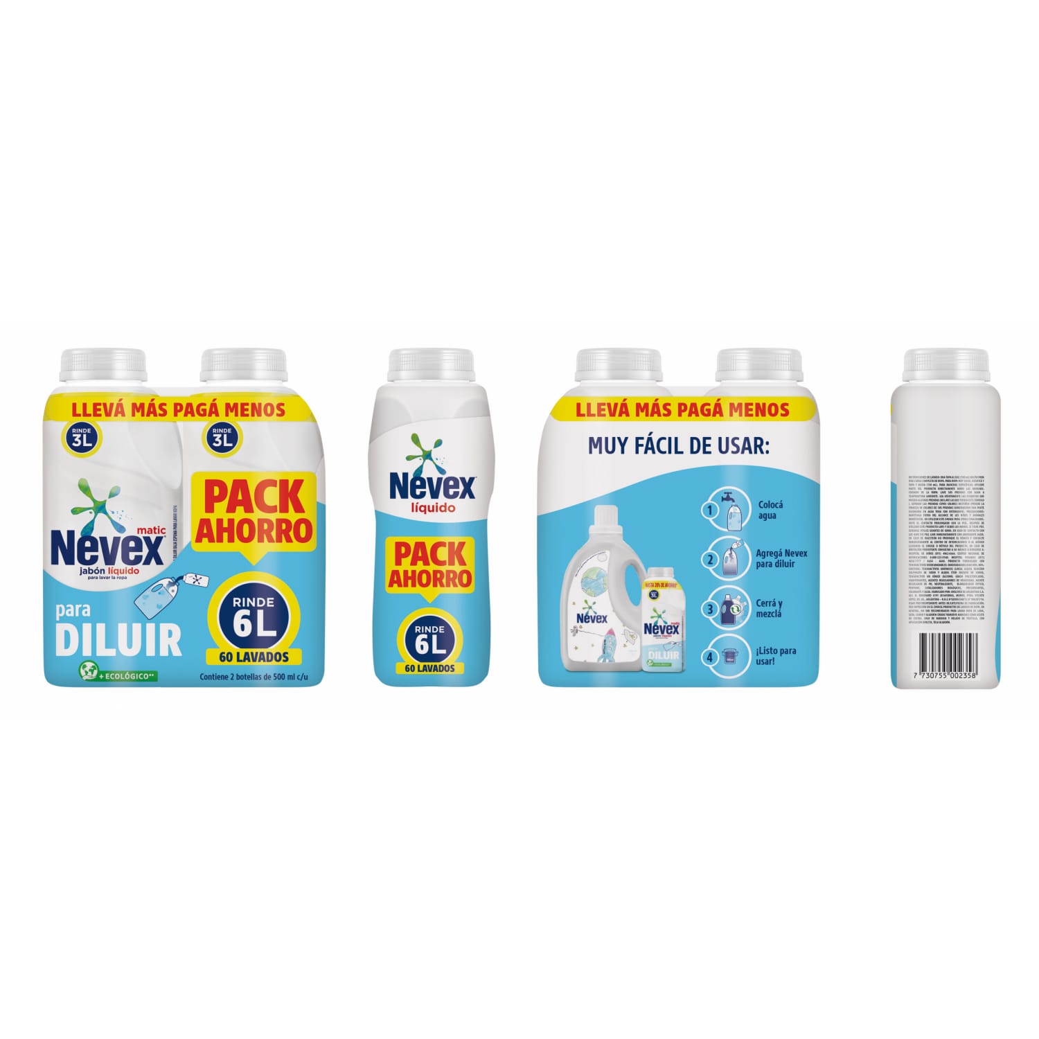 Nevex para diluir pack x2 unidades