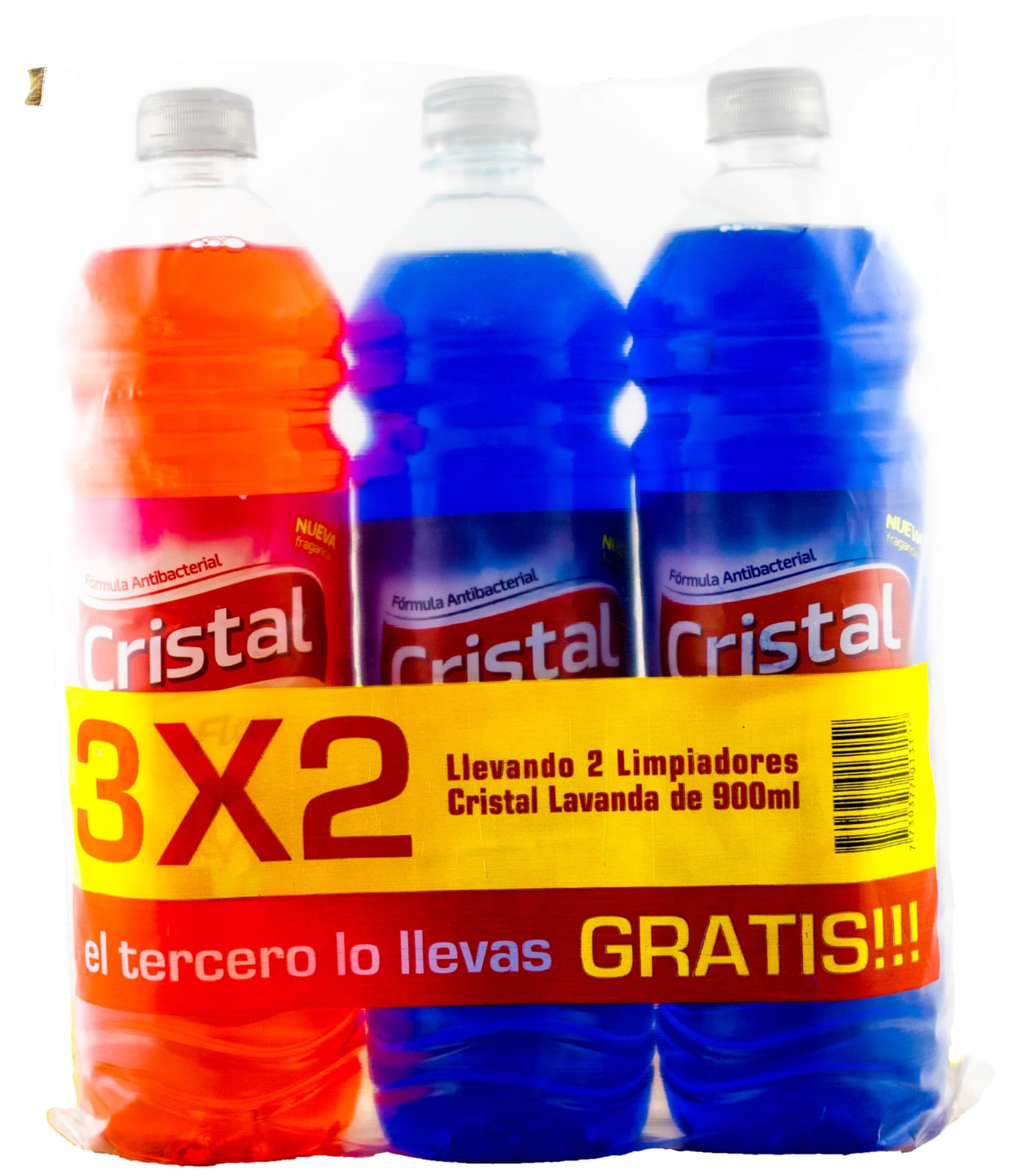 Limpiador Líquido Cristal 3X2 900 ML