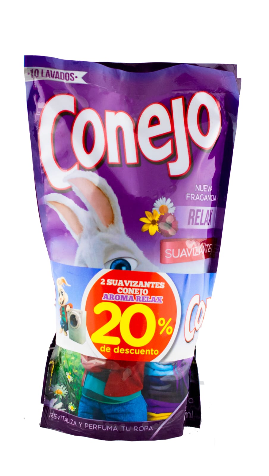 Suavizante Conejo Relax Doypack - 900 ML x2