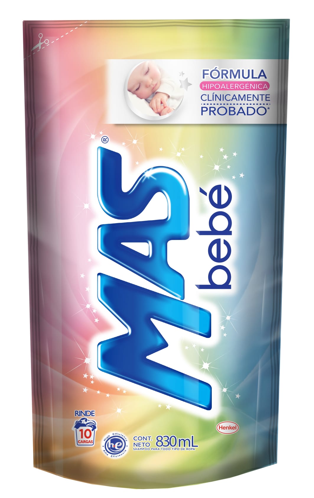 Jabon mas bebe Repuesto x 830ml