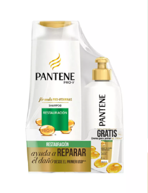 Pantene Shampoo y Crema p peinar 400ml + 160ml Restauracion