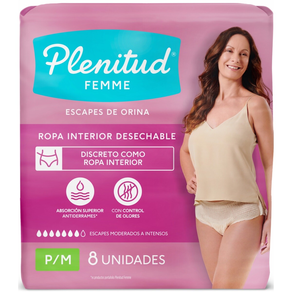 Plenitud femme P/M x 8 unidades - Tipo ropa interior