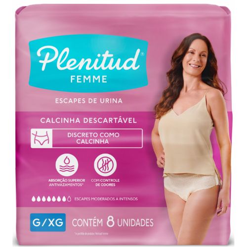 Plenitud femme G/XG x 8 unidades - Tipo ropa interior