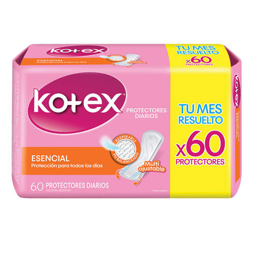 Kotex esencial protectores diarios x 60 unidades