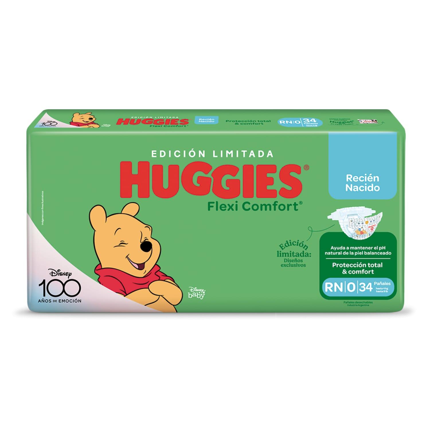 Huggies flexi comfort Recien nacido x 34 unidades