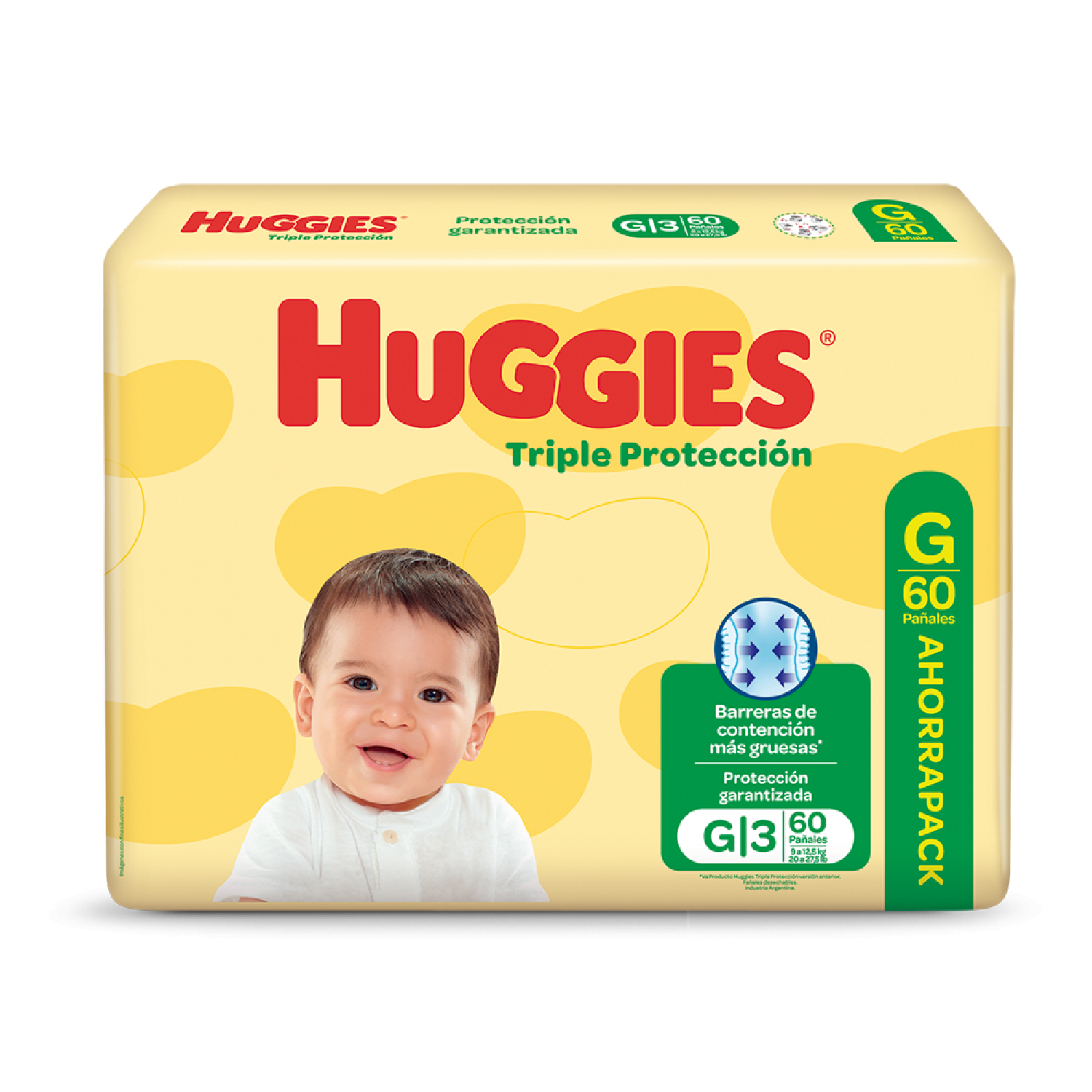 Huggies classic T. proteccion G x 60 unidades