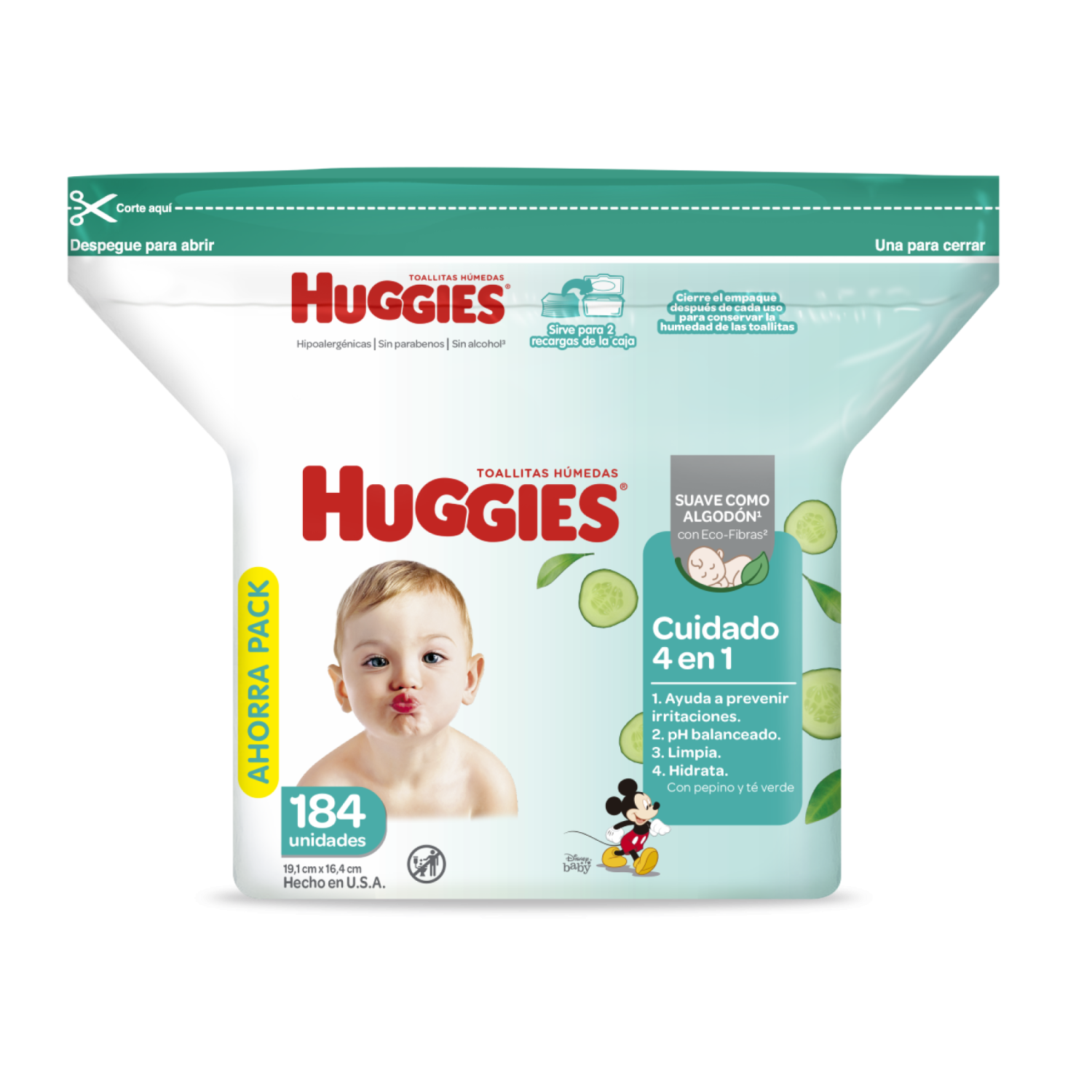 Huggies 4 en 1 x 184 unidades