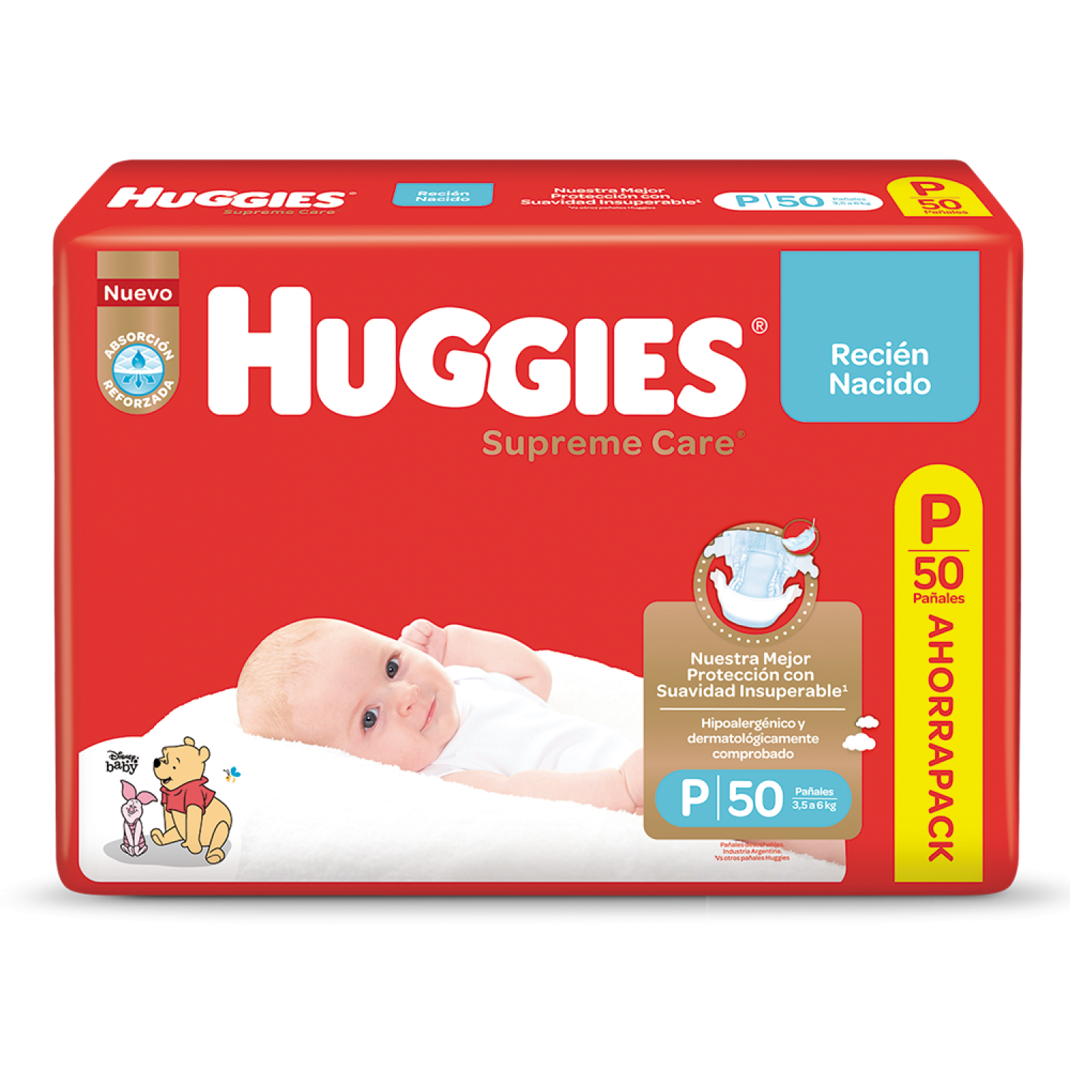 Huggies supreme care P x 50 unidades