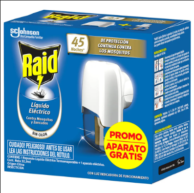 Raid aparato + repuesto liquido x 33ml