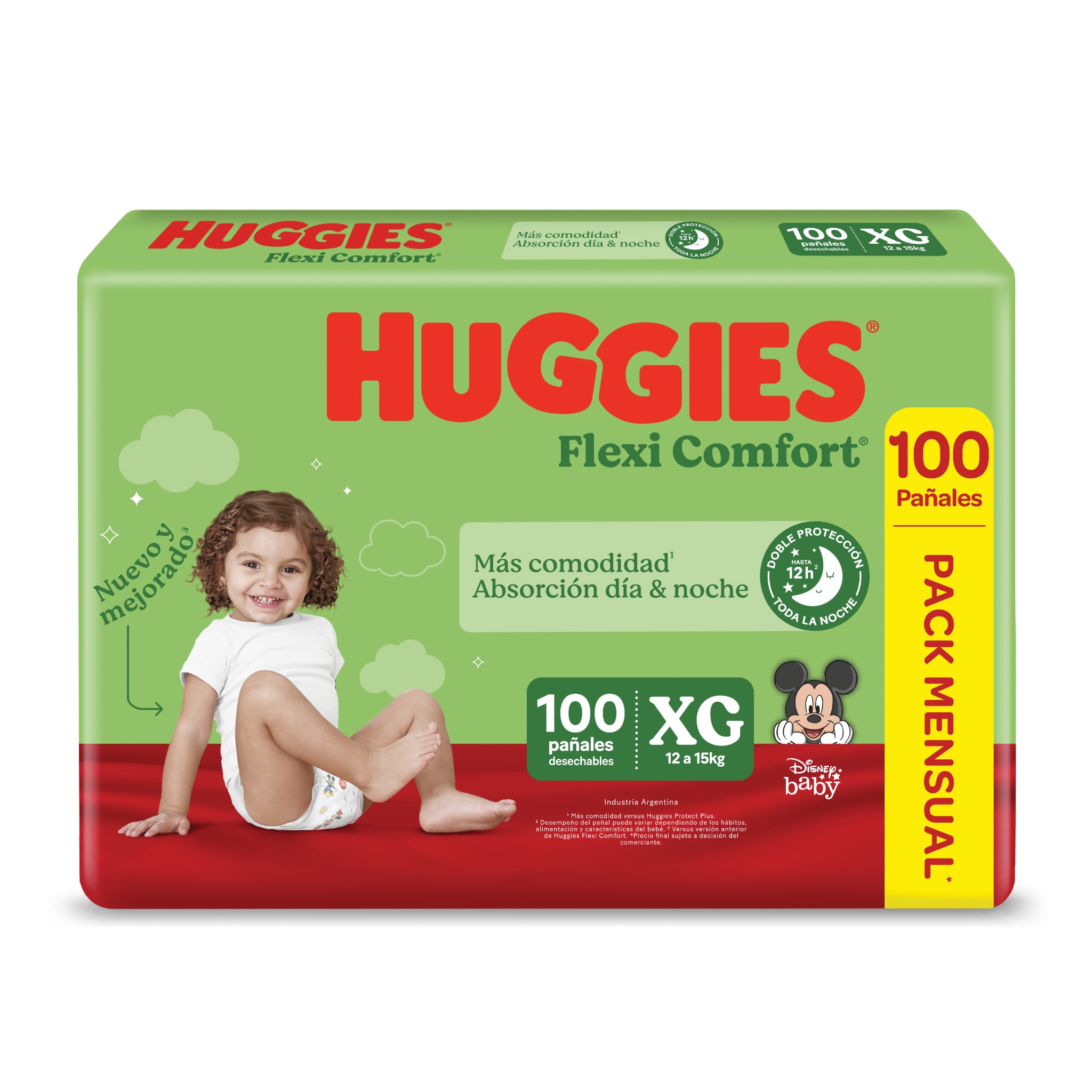 Huggies flexi comfort XG x 100 unidades