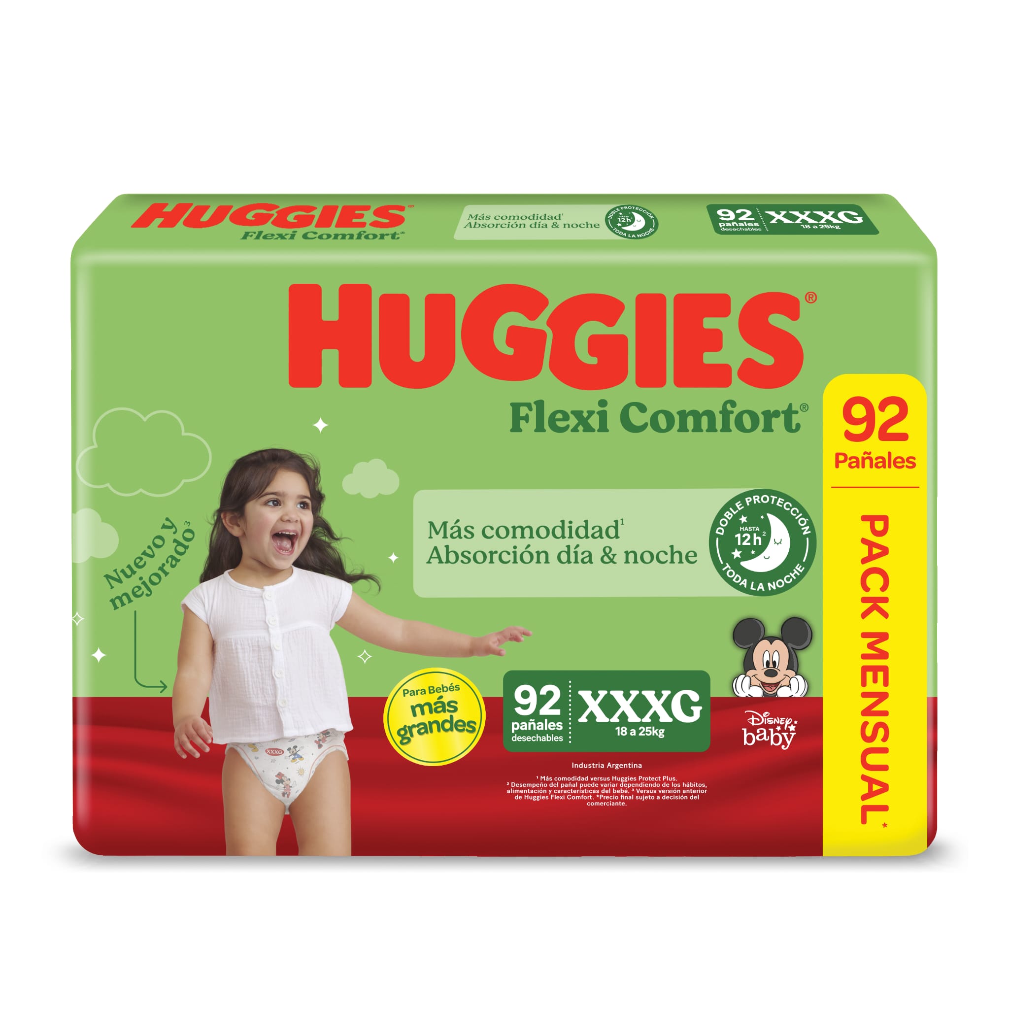 Huggies flexi comfort XXXG x 92 unidades