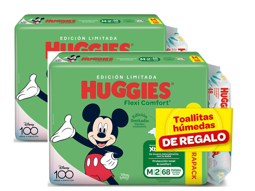 Huggies flexi comfort M x 136 unidades