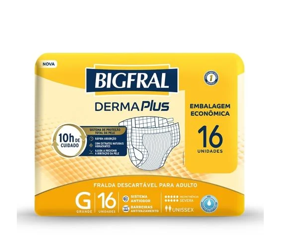 BigFral pañal G x 16 unidades