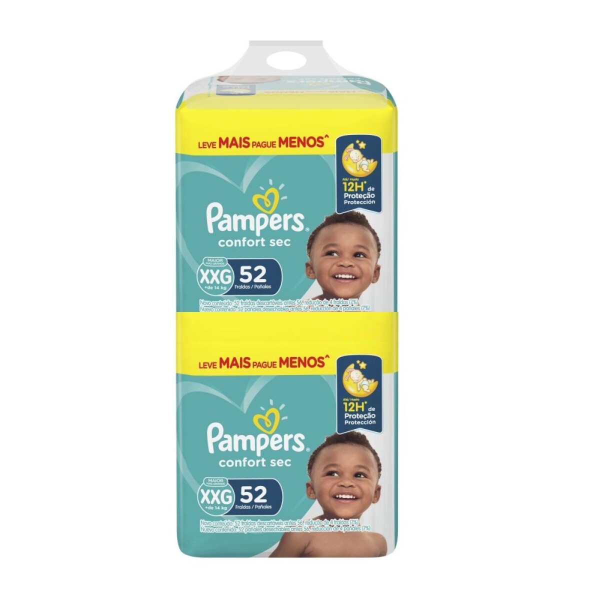 Pampers confort sec XXG x 104 unidades 