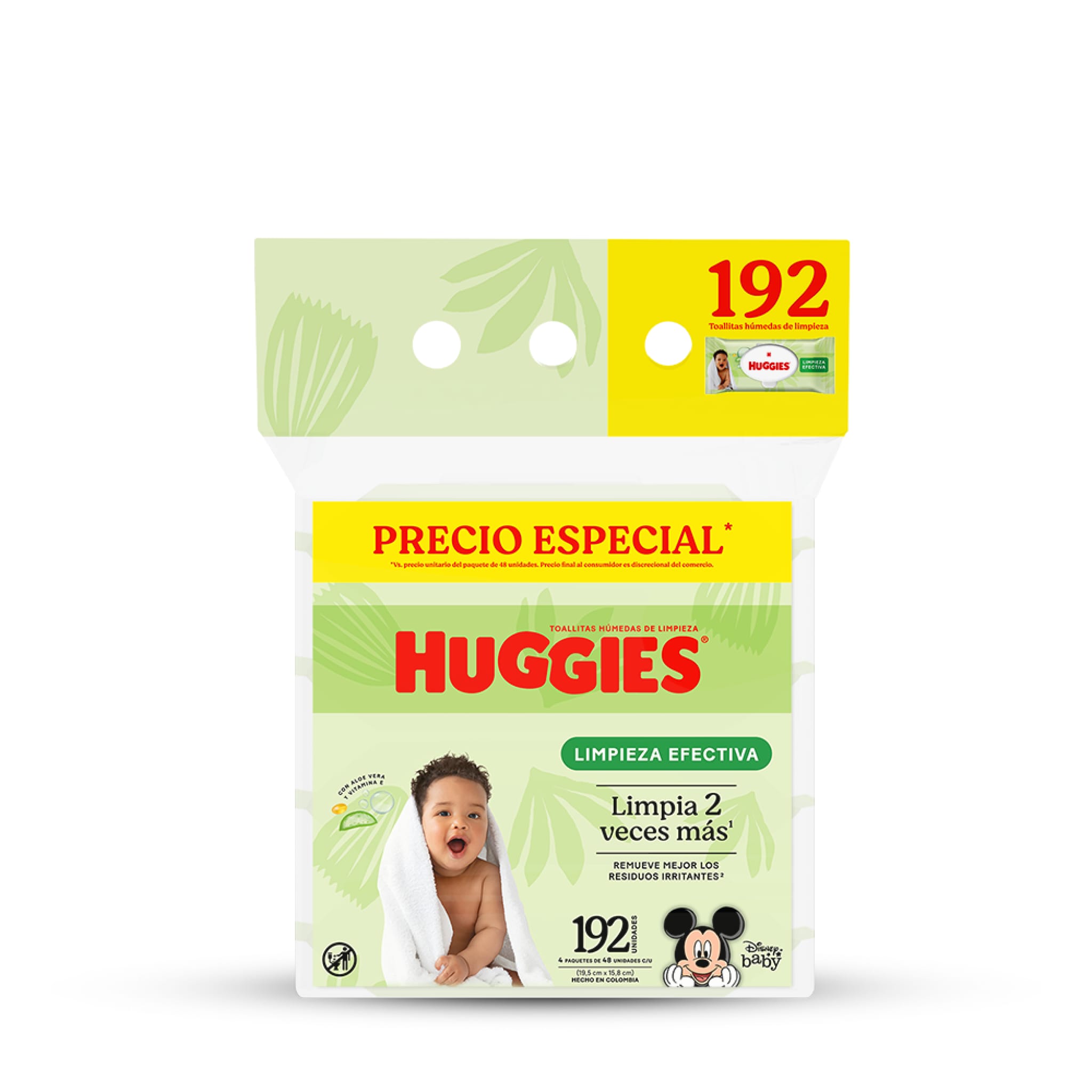 Huggies toalla humeda x 192 unidades