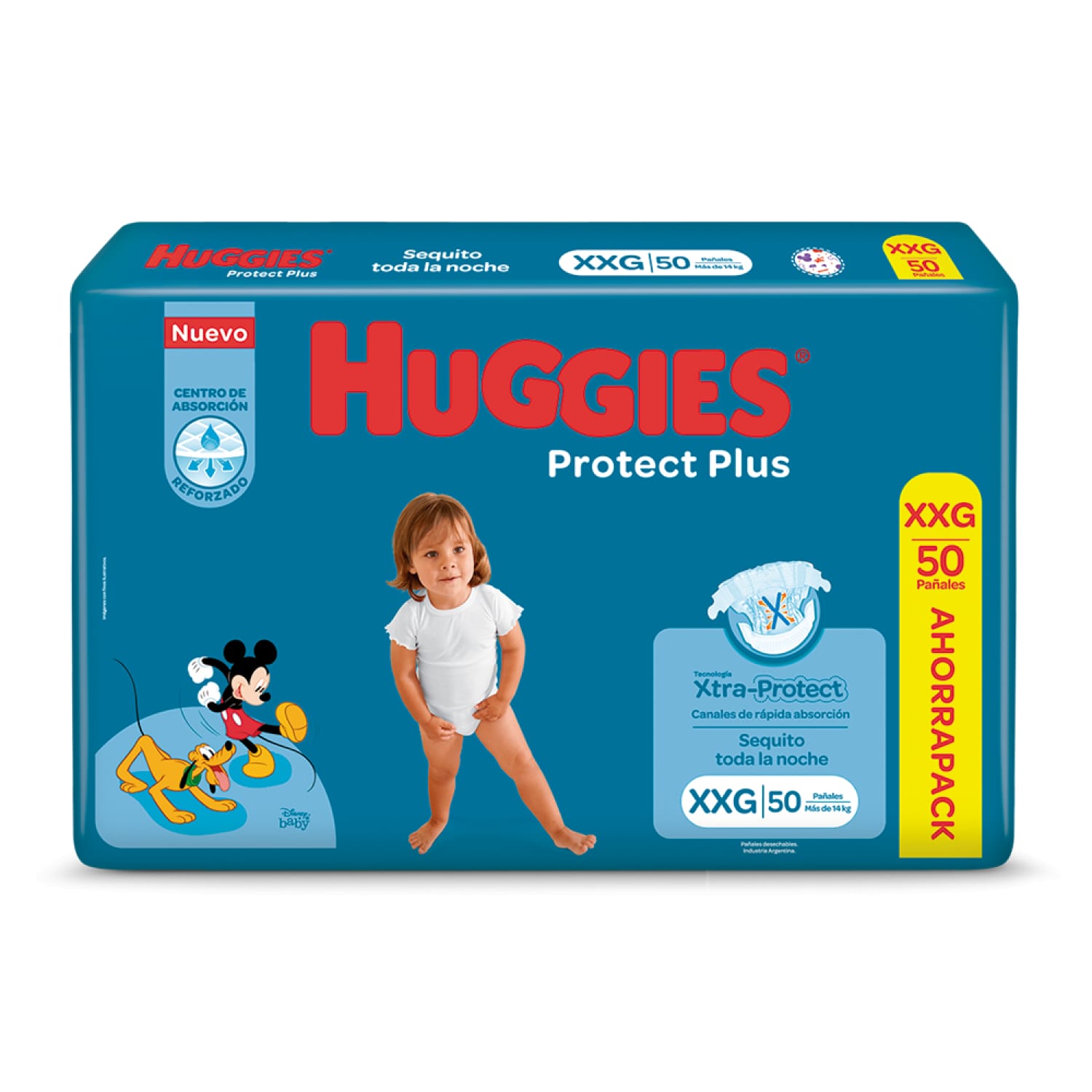 Huggies protect plus XXG x 50 unidades