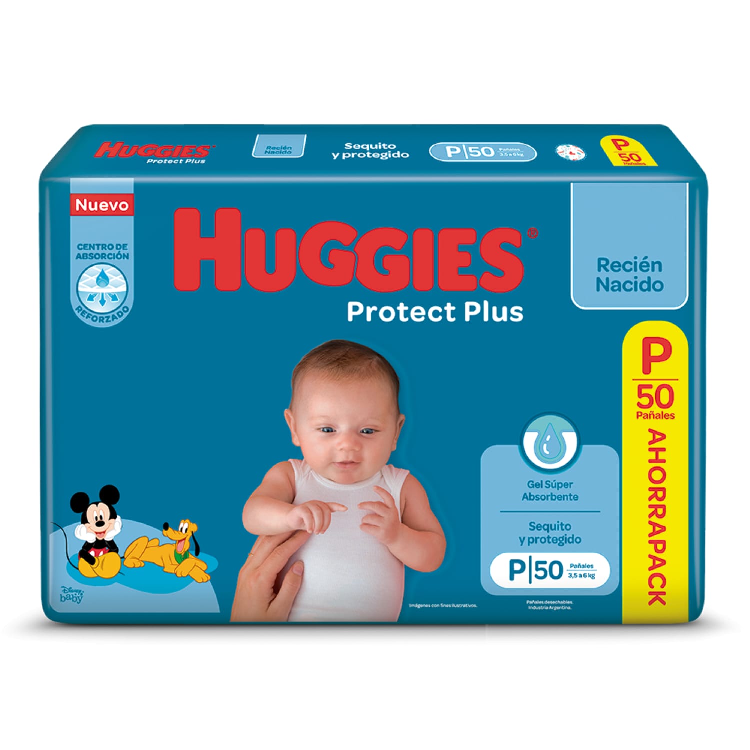 Huggies protect plus P x 50 unidades