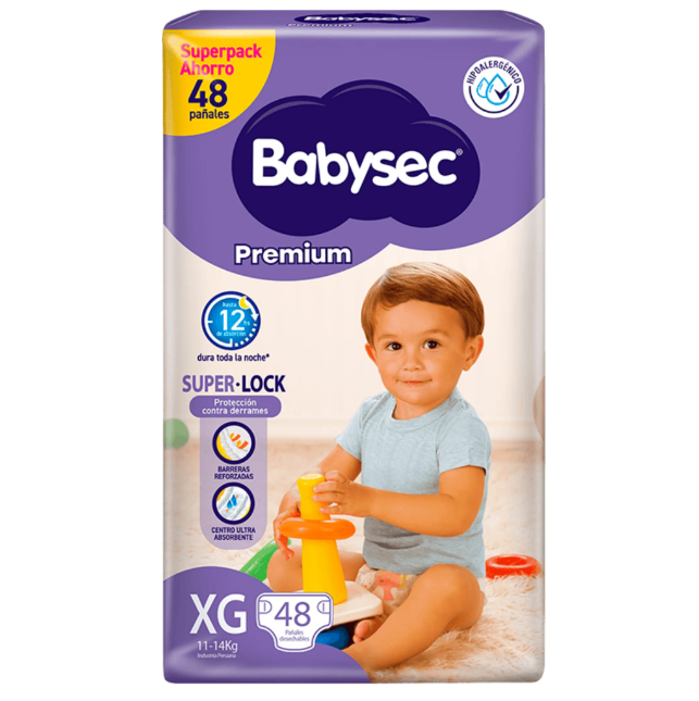 Babysec premium XG x 48 unidades