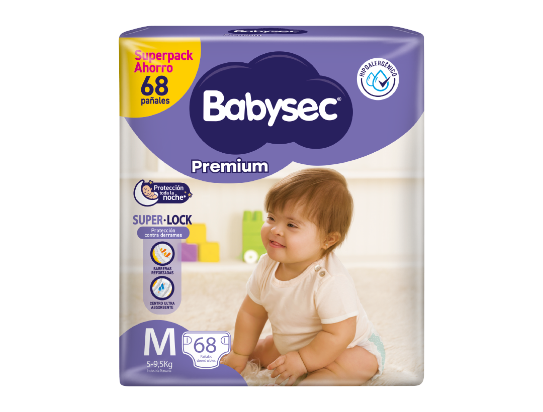 Babysec premium M x 68 unidades 