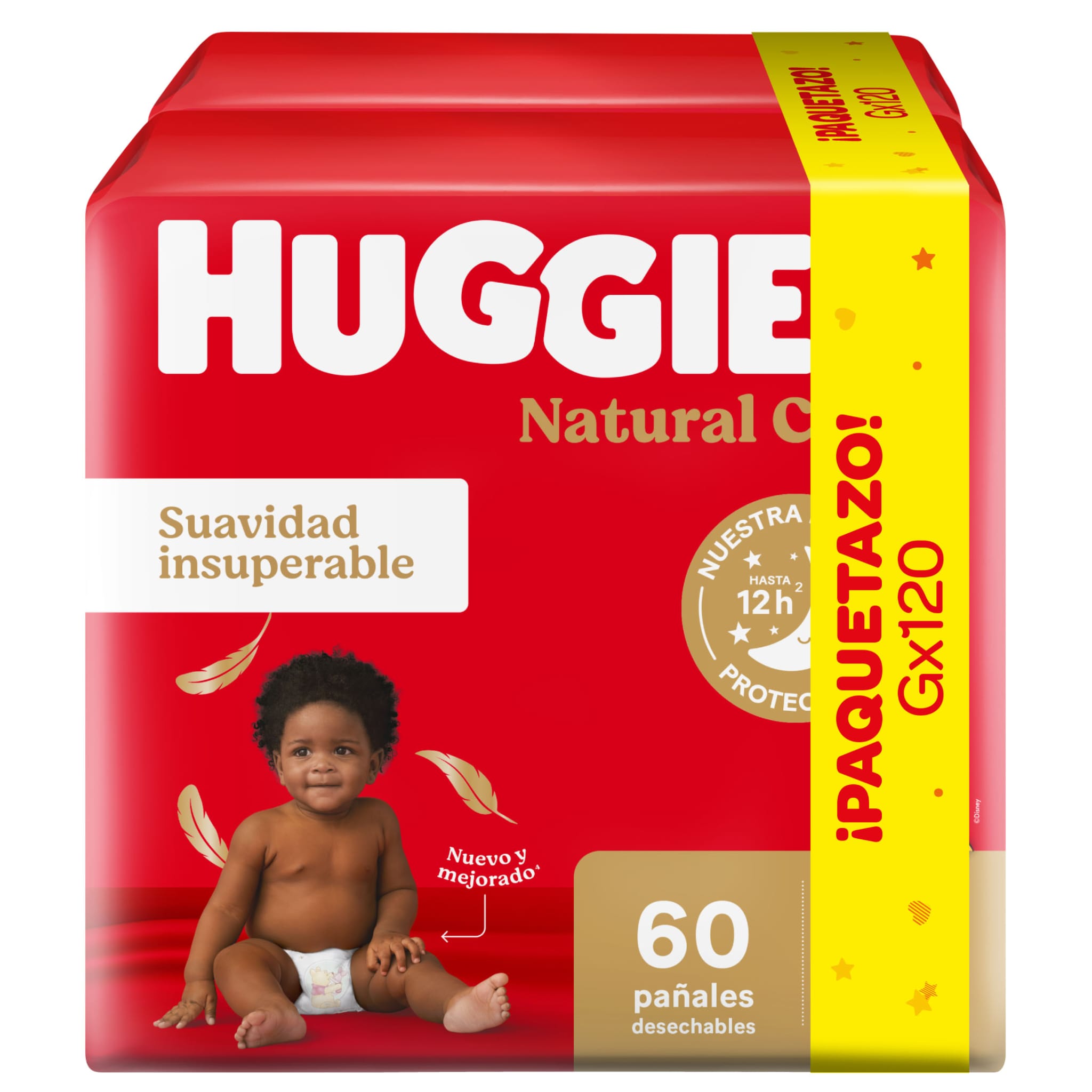 Huggies Natural Care G x 120 unidades