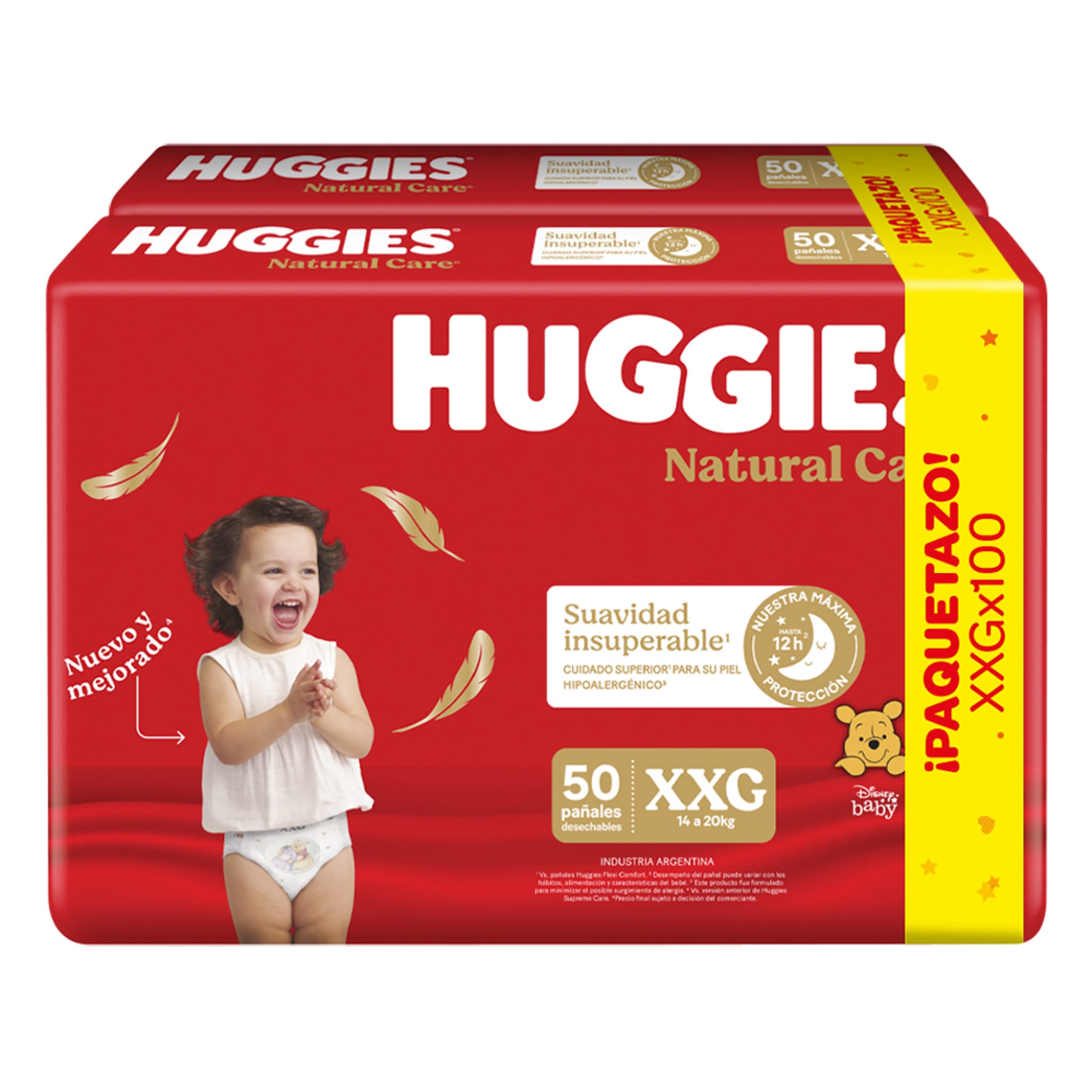 Huggies Natural Care XXG x 100 unidades